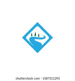 River vector icon illustration design