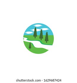 River vector icon illustration design