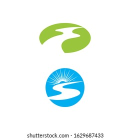 River vector icon illustration design