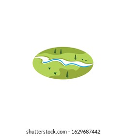 River vector icon illustration design