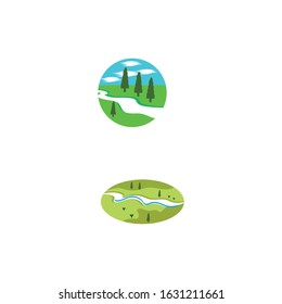 River vector icon illustration design