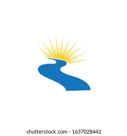 River vector icon illustration design