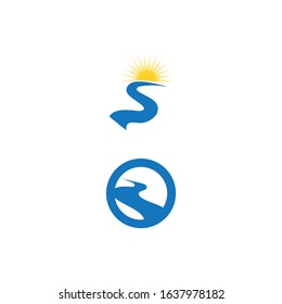 River vector icon illustration design