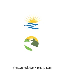 River vector icon illustration design