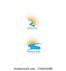River vector icon illustration design