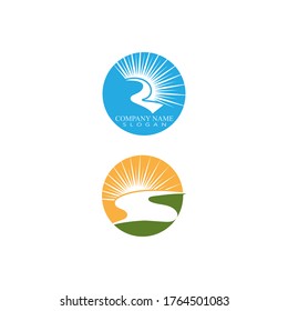 River vector icon illustration design
