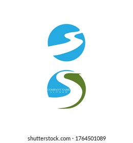 River vector icon illustration design