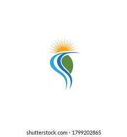River vector icon illustration design