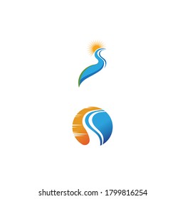 River vector icon illustration design