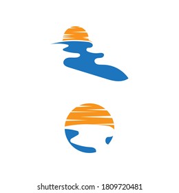 River vector icon illustration design