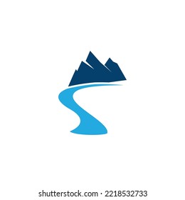 River vector icon illustration design