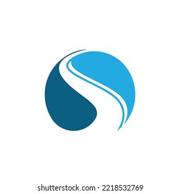 River vector icon illustration design