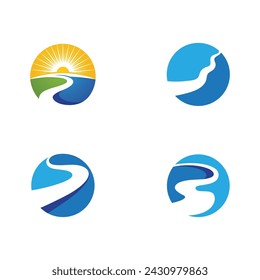 River vector icon illustration design