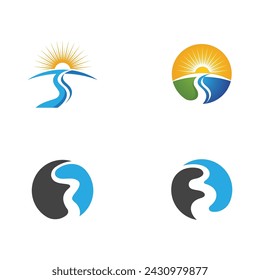 River vector icon illustration design