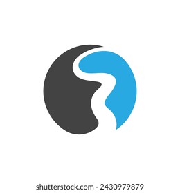 River vector icon illustration design