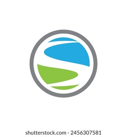 River Vektorgrafik Icon Illustration Design