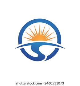 River vector icon illustration design