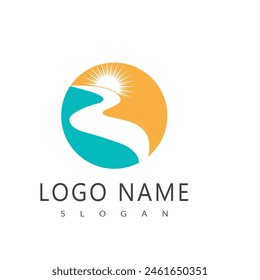 River vector icon illustration design