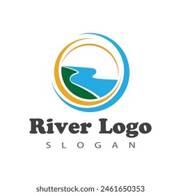 River vector icon illustration design