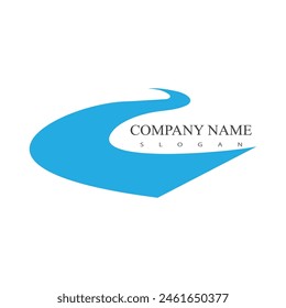 River vector icon illustration design
