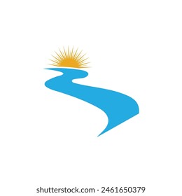 River vector icon illustration design