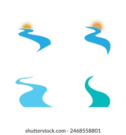 River vector icon illustration design