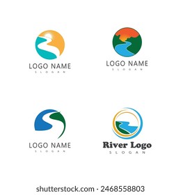 River vector icon illustration design