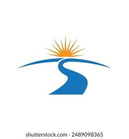 River vector icon illustration design