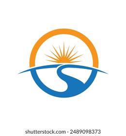 River vector icon illustration design