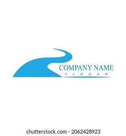 River vector icon illustration logo design