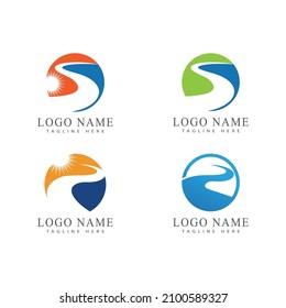 River vector icon illustration logo design