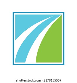 River vector icon illustration logo design