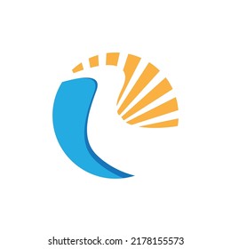 River vector icon illustration logo design