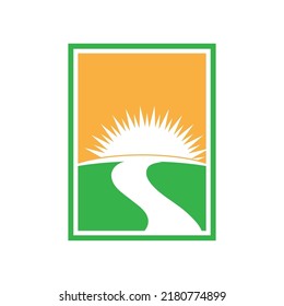 River vector icon illustration logo design