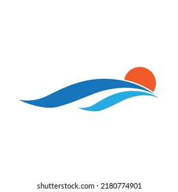 River vector icon illustration logo design