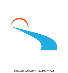 Logo für FlussVektorsymbol-Design
