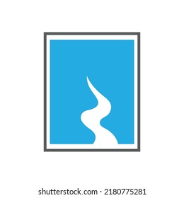 River vector icon illustration logo design