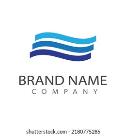 River vector icon illustration logo design