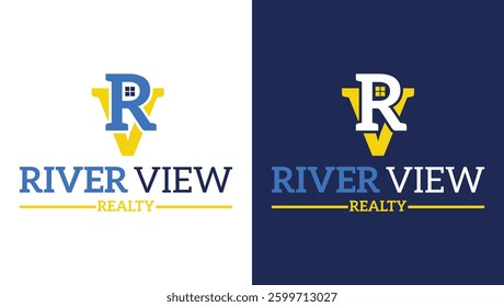 River View Realty business Logo Design for Real estate agency, development companies, resorts, Restaurants, Commercial spaces etc.