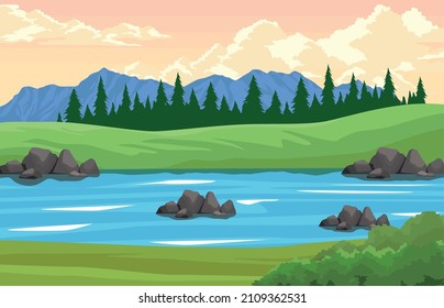 Fluss auf Wanderlust