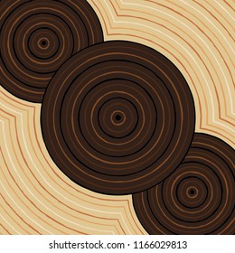 Riverbank abstract Aboriginal dot painting in vector format