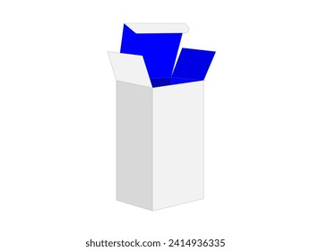 Rivers Truck End Box Dieline Template, Editable Vector File,