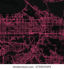 Riverside and San Bernardino City Map discover intricate architecture where each line and angle harmonizes in a modern monochrome urban tapestry, emphasizing refined linework, with balanced.
