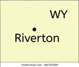 Riverton City Location On Wyoming Map