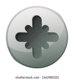 Rivet bolt vector icon.Cartoon vector icon isolated on white background rivet bolt.
