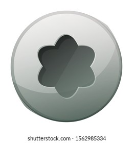 Rivet bolt vector icon.Cartoon vector icon isolated on white background rivet bolt.