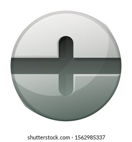 Rivet bolt vector icon.Cartoon vector icon isolated on white background rivet bolt.