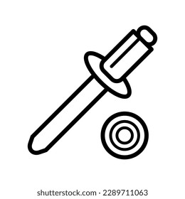 Rivet-Header-freies Bausymbol, Vektorgrafik