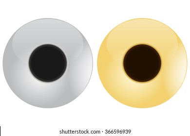Rivet. Vector illustration isolated on white background