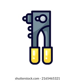 icono de estilo de línea rellenada por el remachador. ilustración vectorial para diseño gráfico, sitio web, aplicación. EPS 10